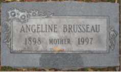 Angeline headstone